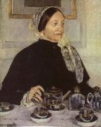 Mary Cassatt Lady at the Tea Table painting